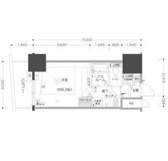 東京都板橋区大山東町 賃貸マンション 1K